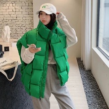 外贸棉马甲女2025年新款立领洋气马夹外穿时尚宽松外套潮