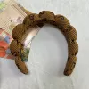 H с буквами, коричневый, ободок