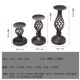 American Vintage Candlestick Ornaments Hollow Black Valentine's Day Candlestick Wedding Candlelight Dinner Props Decorative Candle Cup