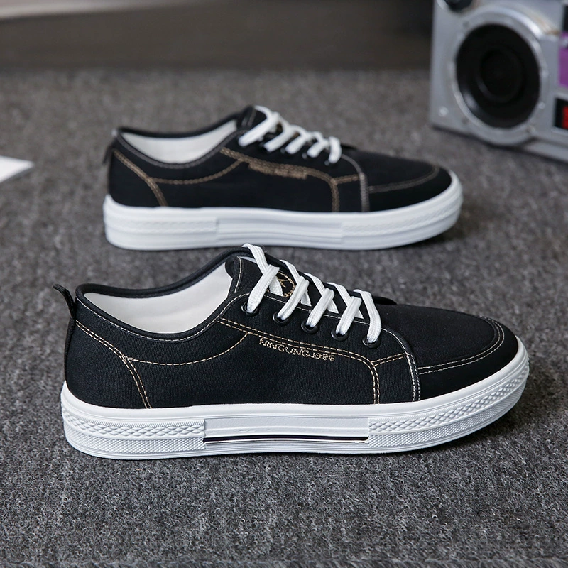 Мужские кеды из холщовой ткани, весна-осень 2025, новые универсальные повседневные кроссовки, нескользящая подошва, студенческая обувь, дышащие повседневные спортивные кроссовки