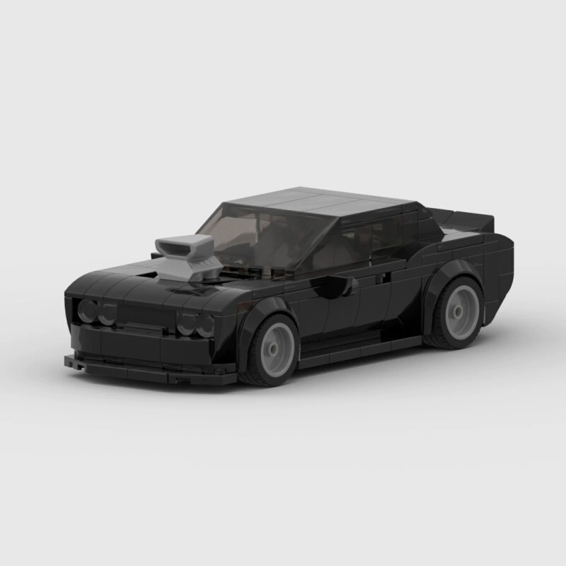 MOC конструктор, совместимый с Ledako Challenger Charger, большой автомобиль, серия Speed, творческий сверхбыстрый гоночный