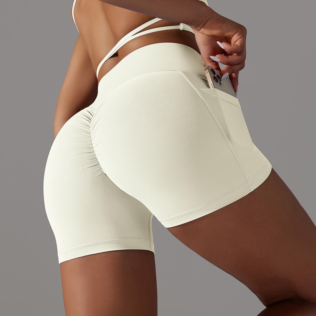 Simple Style Sports Solid Color Nylon Active Bottoms Shorts display picture 24