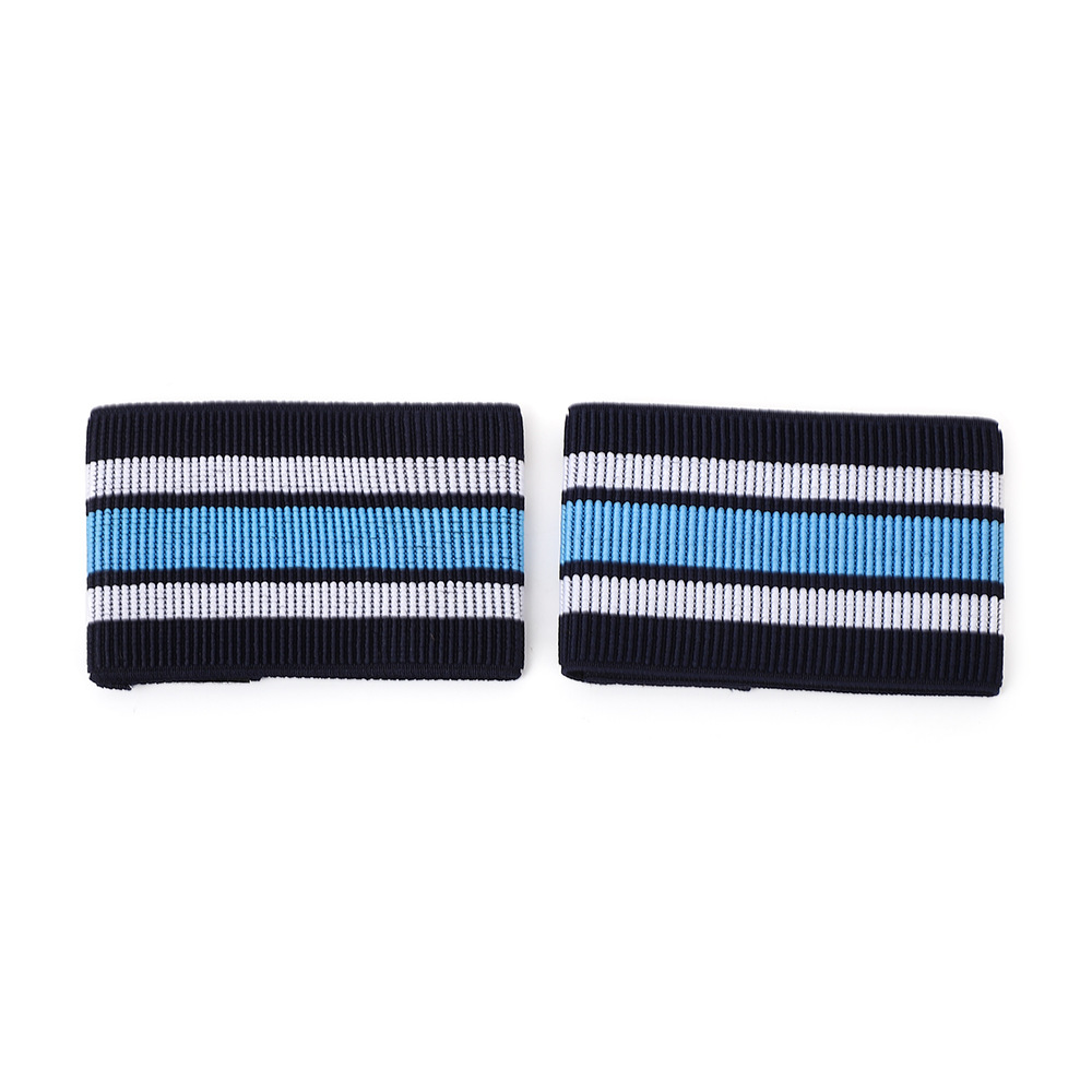 Blue and White Stripesd Reflective Wristband, Bicycle Cycling Equipment, Safety Leg Strap, Mountaineering Night Cycling Luminous Beam Leg Strap