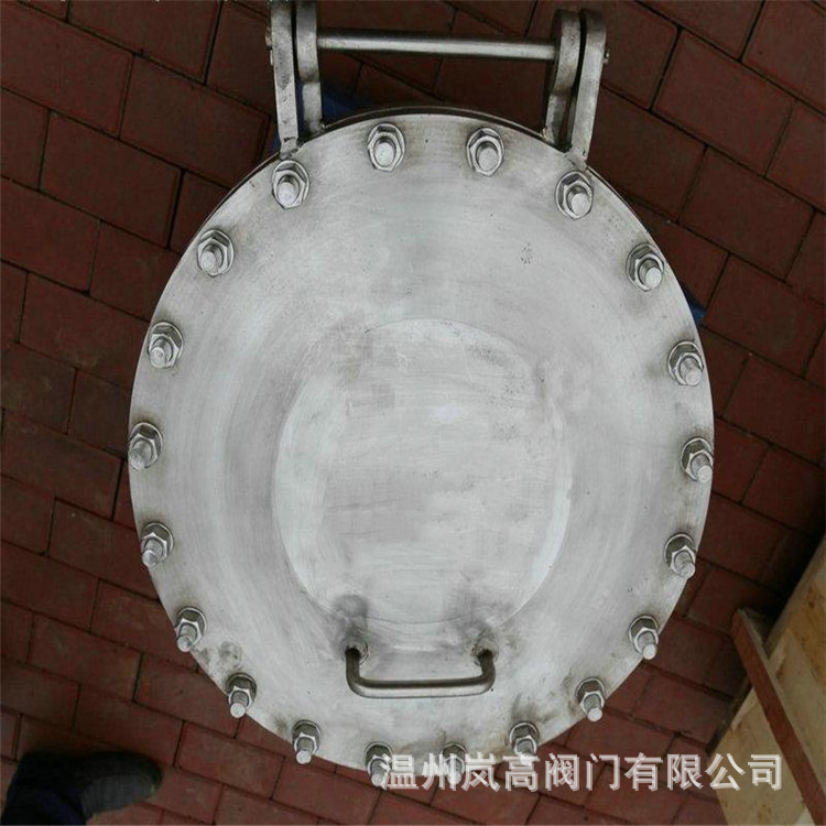 供应人孔 管道连接 管道人孔 不锈钢材质 垂直吊盖人孔 DN400