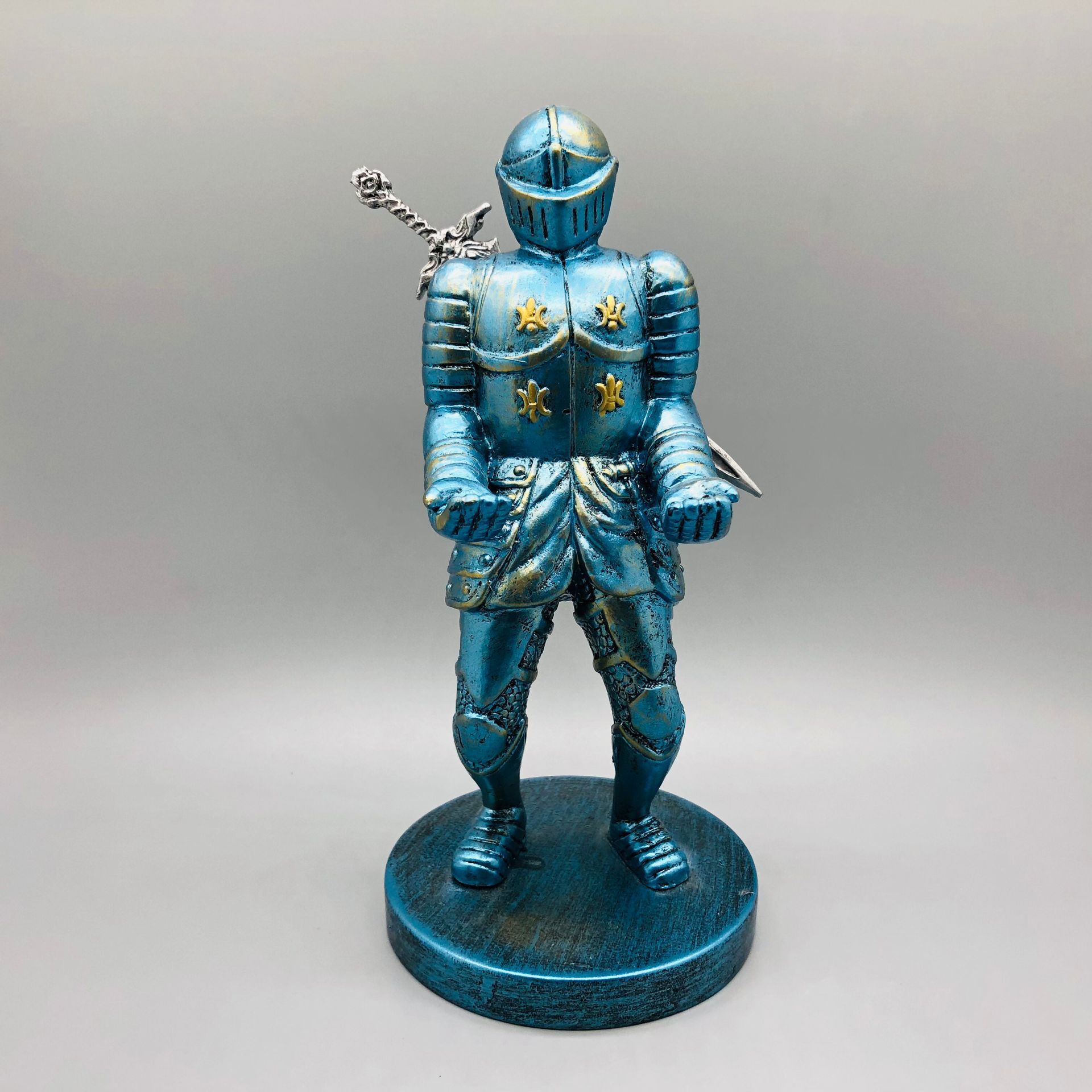 Soldado Ejecutivo Caballero titular de la pluma creativo titular del teléfono móvil titular de la pluma Imán con espada juego mango soporte