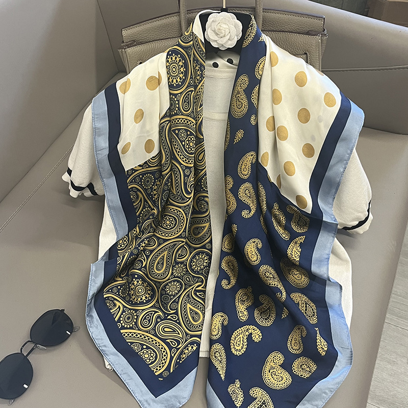 캐슈넛 웨이브 도트 4개 - 블루