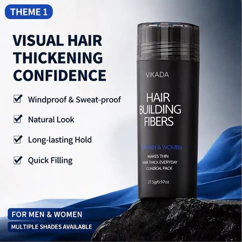 Hair Fiber Thickening Powder for Sparse Hair, Hair Thickening Powder, One-Time Hair Replacement Wig Powder, Cross-Border Invisible