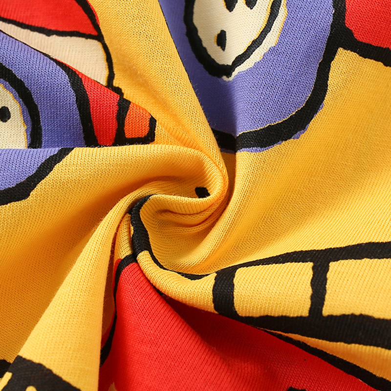 Malwee camiseta de los muchachos verano nuevos niños europeos y americanos guapos DE LOS NIÑOS impresos cuello redondo manga corta top