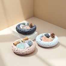 跨境创意水泥香薰蜡烛空杯高颜值diy家用卧室持久香氛蜡烛杯容器