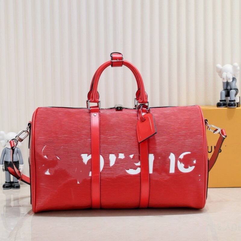 New Cowhide Supreme Keepall 45 Travel Bag Large Capacity Ultra-Light Luggage Bag Factory Direct Delivery