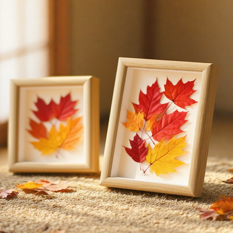 Hollow Maple Leaf Photo Frame 7-Inch 8inch 10inch Display Eternal Flower Preservation Three-Dimensional Handmade Creative Gift Home Picture Frame