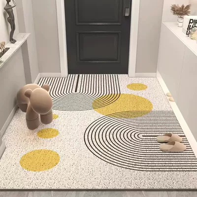 Avtomobil döşəmə paspasları – Household Mat, Hallway Mat - simple-geometry-11-60x90cm-silk-circle