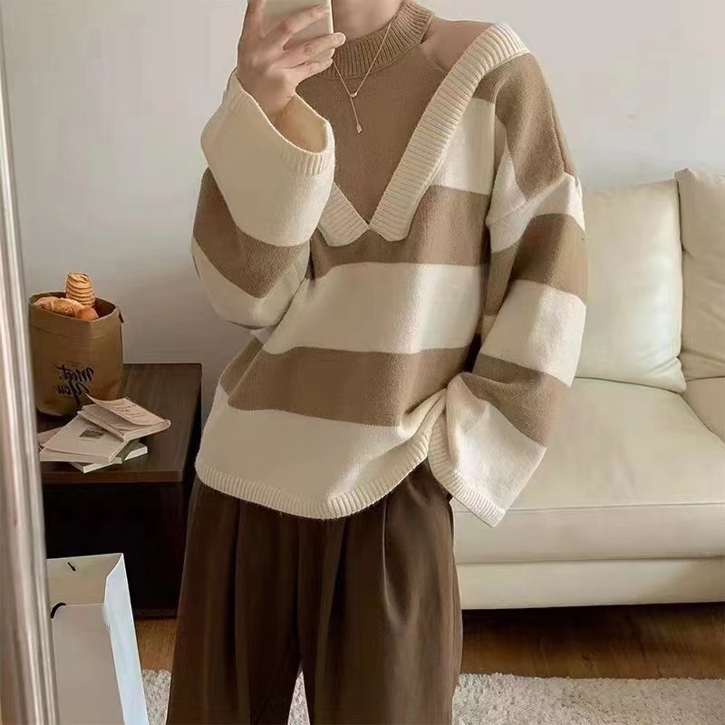 24 invierno Puyuan ropa privada de mujer de cachemira cuello grueso cuello colgante suéter suelto
