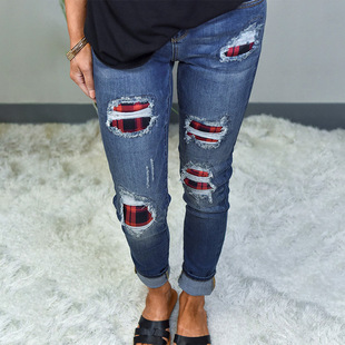 mid-waist slim ripped jeans NSSI118050