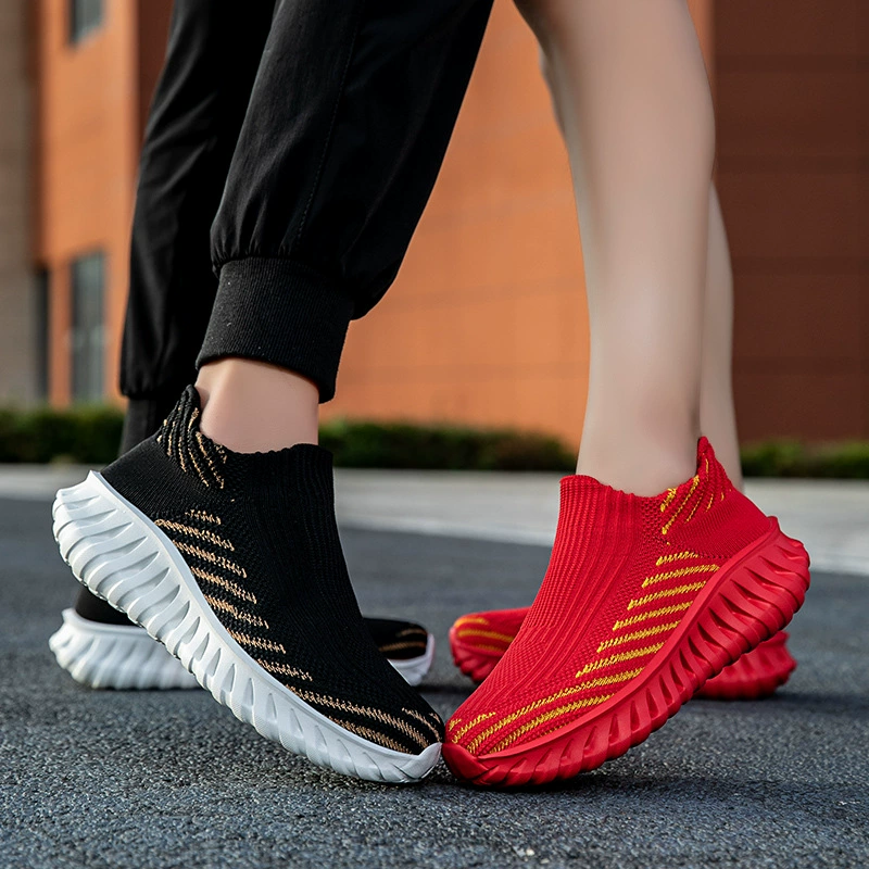 Мужская повседневная обувь, летняя новая стильная обувь из дышащей сетки с полиуретановой легкой мужской обувью без шнуровки