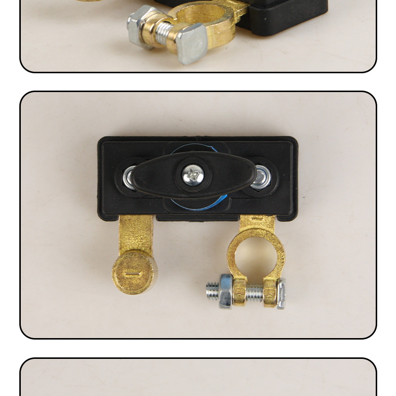 Car Battery Disconnect Switch, Thickened Negative Terminal, Copper-Plated Power Master Switch, Battery Terminal