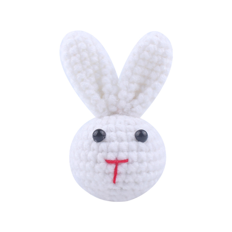 Nueva mano de ganchillo animal mordedor Super lindo animal cabeza los niños chupete cadena juguete Accesorios