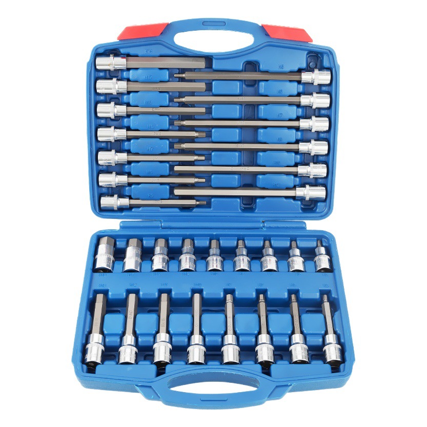 1/2 Destornillador hexagonal manga traje flor hexagonal destornillador cabeza alargada 12 ángulo de presión destornillador pullover hexagonal socket Set