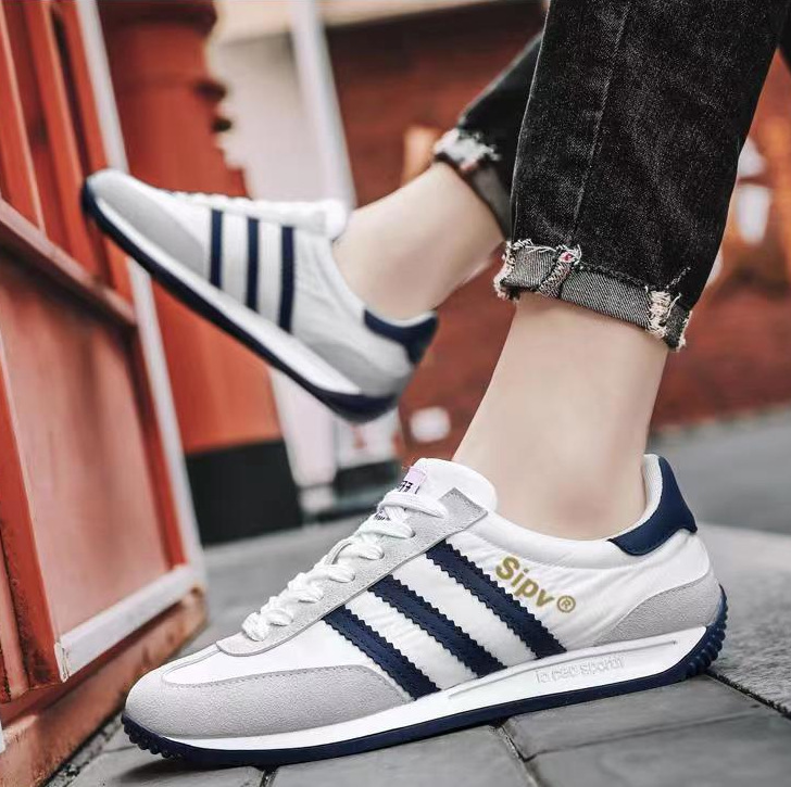 Forrest Gump Shoes Men's Spring and Summer Breathable Men's Shoes Lightweight Running sneaker All-match Soft-soled Comfortable Casual White Shoes Trendy