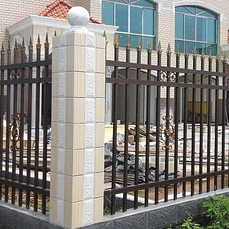 厂家围栏加工铝型材护栏铝合金/楼盘铝材别墅低窗防护防攀爬栏杆