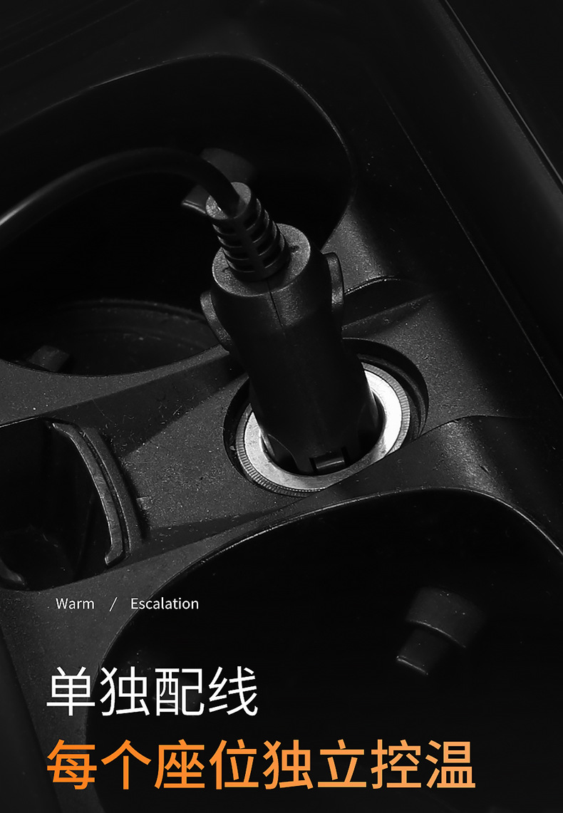 Wholesale car heated seat cushions, winter car electric heating pads, 12V/24V seat cushions, winter double-seat warming pads