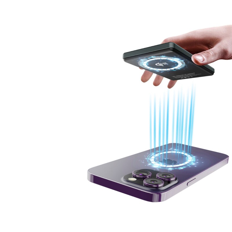 Qi2 magnetic charging treasure ultra-thin compact portable wireless magsafe15W for Apple iPhone