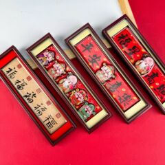 中国風冷蔵庫は磁気を貼って字の札を貼ります。