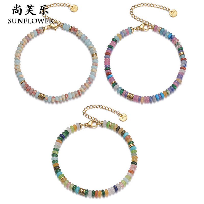 Cross-border explosions color Macaron color beaded bracelet female temperament simple jewelry fashion accessories Yiwu wholesale