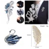 Metal brooch lapel pin, accessory from pearl, European style, flowered, wholesale