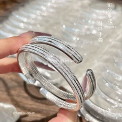 Fushijewelry 純銀 9999 スタッズ サンドカーフラワー ペアブレスレット スパークリングベビーブレス ピュアシルバーブレスレット ファッション