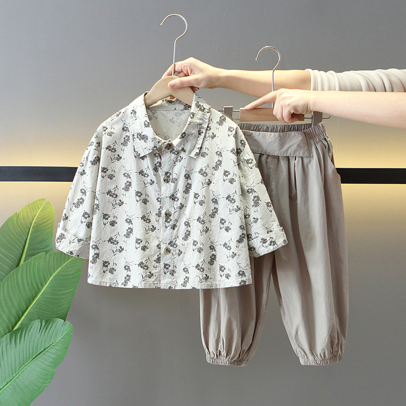 6125 Traje de primavera para niños 2025 Nuevo chaleco de bebé fresco y guapo de tres piezas Ropa de primavera y otoño de moda para niños Marca de moda