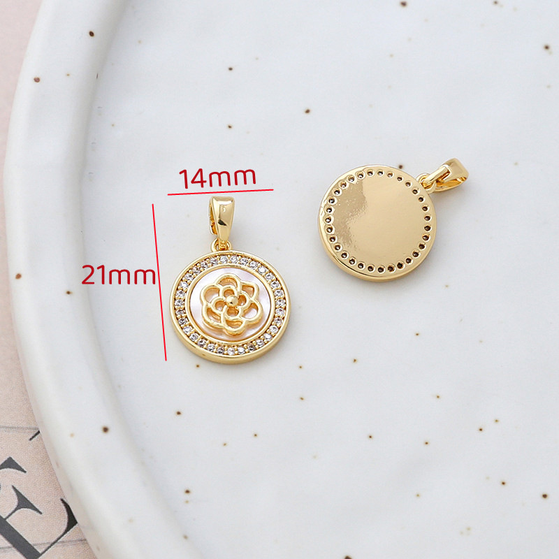 7g Weight Pendant, Earring Findings Jewelry Making Type 18K Gold Plated Plating Material Shell Inlay Material Charms, Bracelets, Necklace, Jewelry Accessories Classification 1 Piece Quantity 14k gold filled, Copper Material Geometric, Bag, Bear, Rose Pattern Plating, Inlay Design Retro Style 1 Piece 14k Gold Filled Copper Shell Geometric Bag Bear Pendant Earring Findings Charms Bracelets Necklace 15