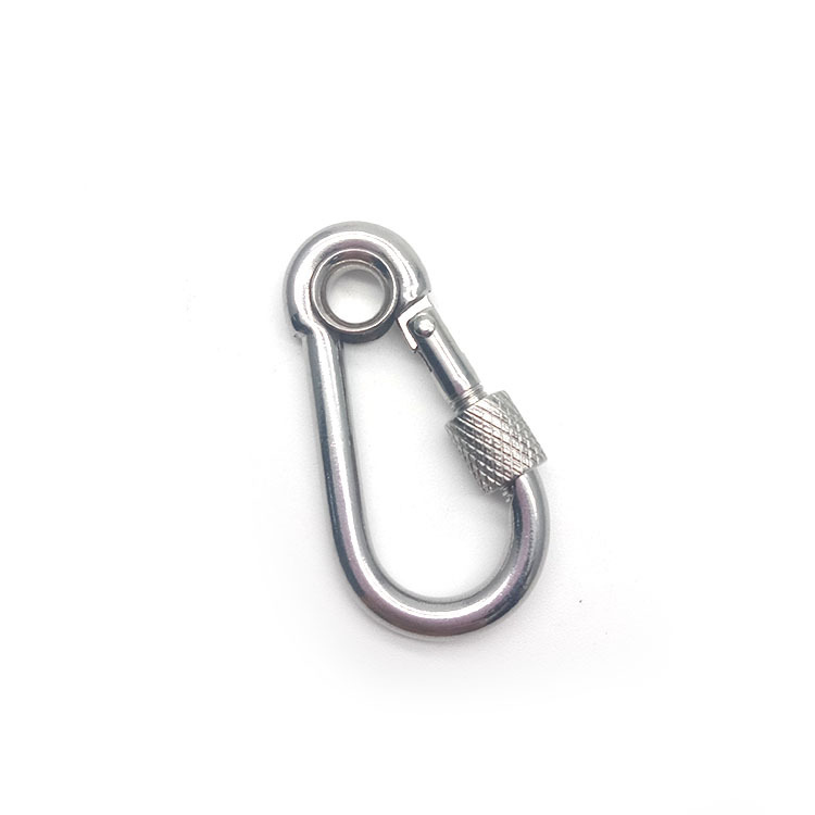 温州佰特弹簧钩带圈带帽登山扣安全挂钩葫芦扣弹扣链条扣3165号