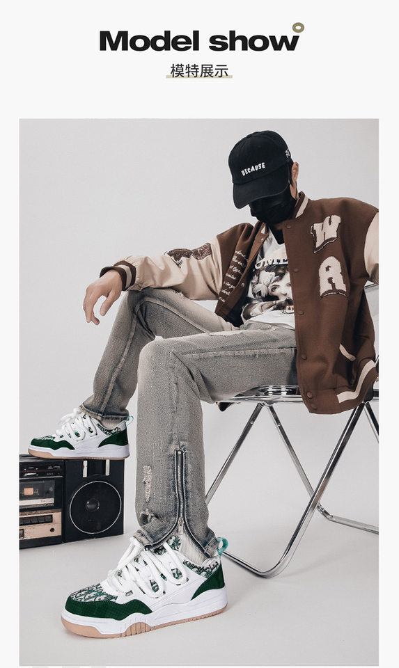 Giày sneaker unisex cổ thấp đế dày phối màu, thân lưới thoáng khí, form rộng dễ mang — Trắng, đen chi tiết 11