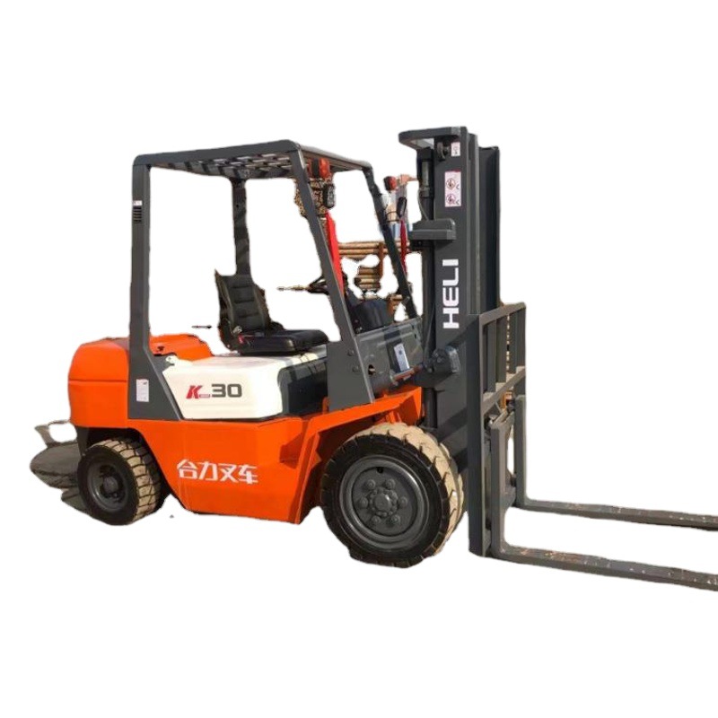 Heli elevadora diésel de 3 toneladas 3,5 toneladas 5 toneladas de cuatro ruedas de combustión interna de elevación cruzada de carga y descarga de camión elevador