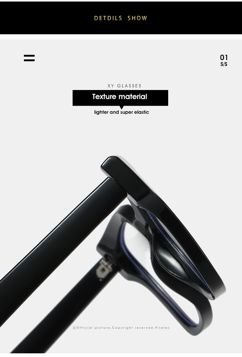 50g Weight Full Frame Glasses Structure Glasses Classification Ac Lens Material Square Glasses Style Casual, Holiday Occasion Solid Color Pattern All Seasons Season Unisex Gender Hip-Hop, Punk Style Hip-Hop Punk Solid Color Ac Square Full Frame Optical Glasses 12