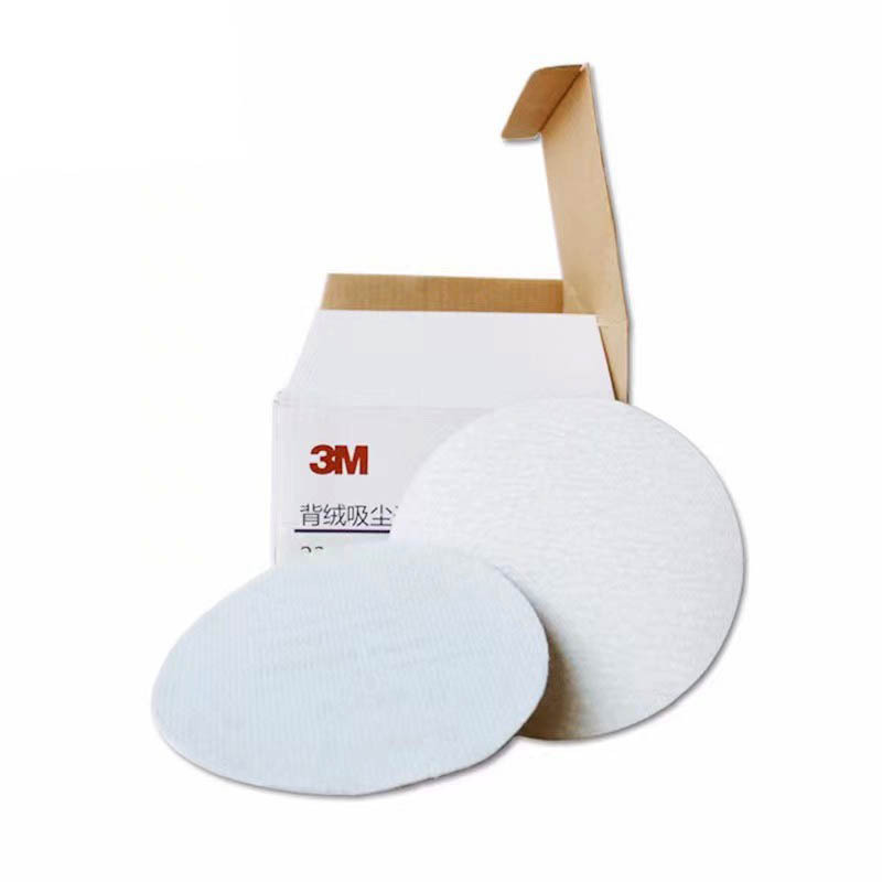 3M237U干磨砂纸 5寸家具抛光打磨 汽车美容干砂 圆盘背绒干磨砂蝶