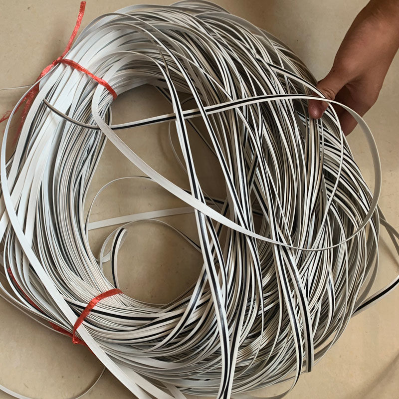 PE caña material de reparación de silla de caña plástico tejido a mano cuerda DIY canasta pequeña canasta taburete redonda plana