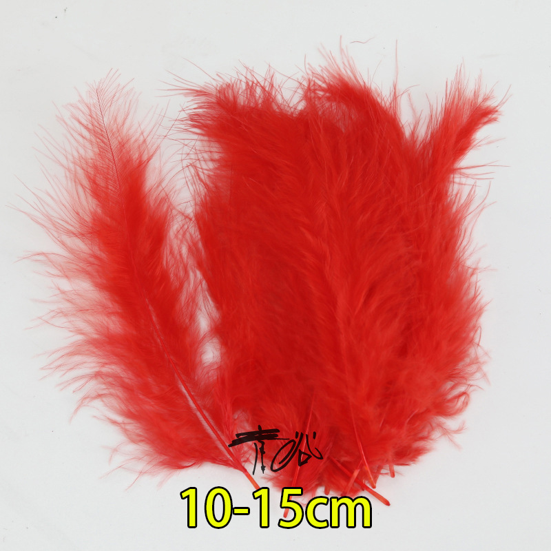 Fábrica directa pequeña serie de plumas rojas DIY accesorios accesorios de artesanía ropa accesorios escenario plumas