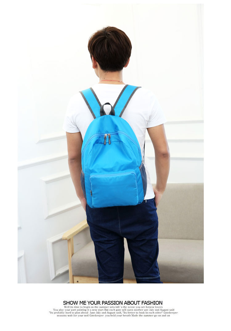 Fashion Solid Color Square Zipper Functional Backpack display picture 7