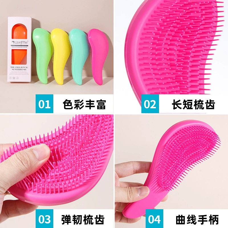 Soft heel, hair extension, handheld massager, adds volume