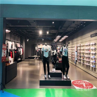 运动服展示柜 商场店铺用篮球羽毛球展柜户外运动服装陈列柜