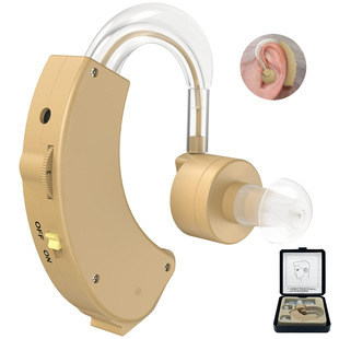 Amazon cross-border hearing aids for the elderly ear-hanging sound amplification wireless invisible ear back machine English packaging foreign trade
