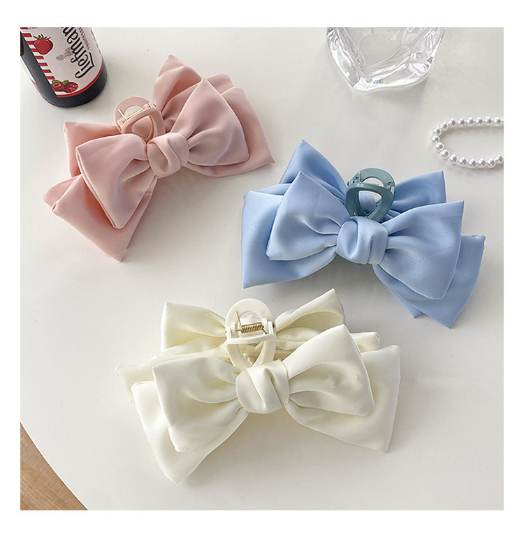 50g Weight Sweet Women'S Bow Knot Arylic Hair Claws
