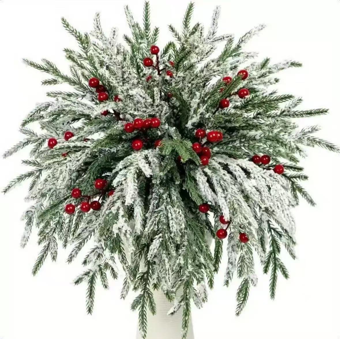 Norfolk Artificial Pine Branch Bouquet Greenery Christmas Vine Wreath Norfolk Artificial Pine Branch Bouquet Christmas