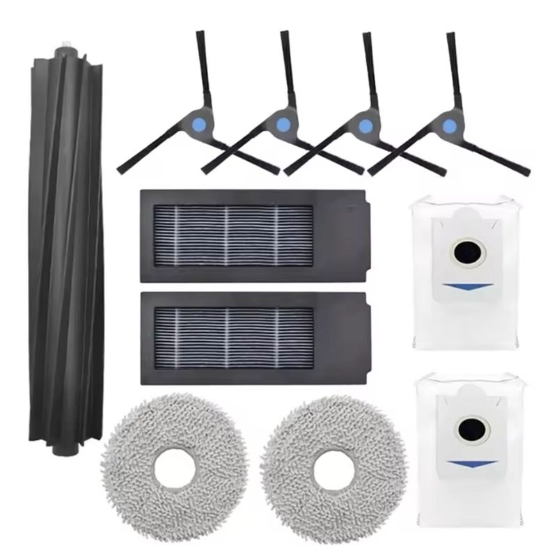 Ecovacs x2/x2Pro 掃除ロボットアクセサリー、メインブラシ、ゴムブラシ、雑巾、フィルターサイドブラシ、ダストバッグに適しています。|undefined