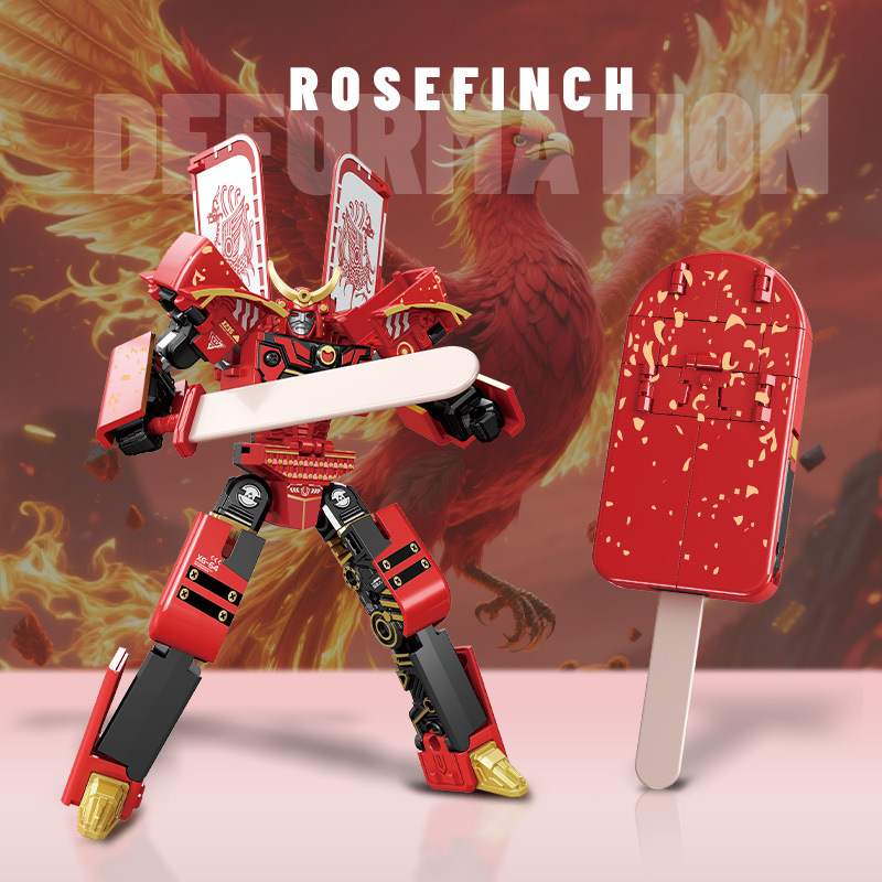 Робот-трансформер Star Steel Ice Cream Warrior красный