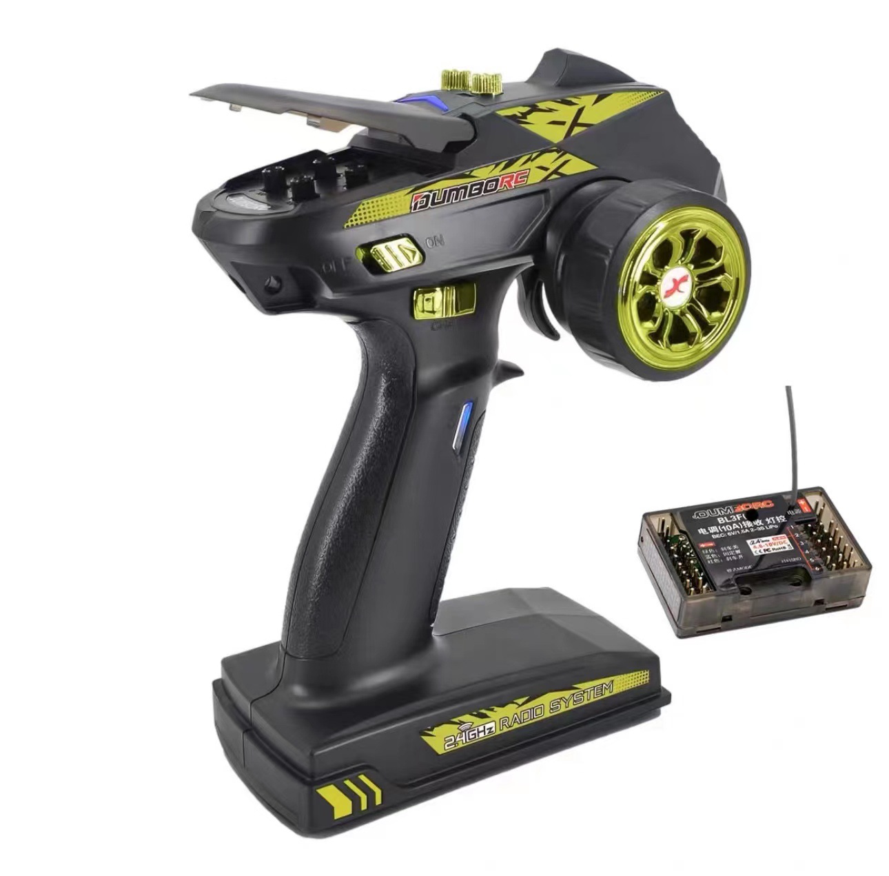 Dumborc Dumbo X6 control de la pistola de control remoto de recepción 2,4g coche modelo de nave modelo de tanque diferencial de Control Híbrido giroscopio