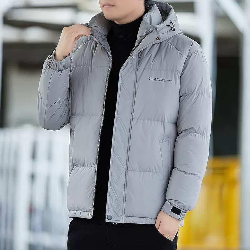 男士冬季新款棉衣潮流宽松休闲连帽加厚棉服保暖棉袄防寒面包服