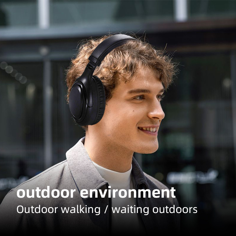 Audífonos Bluetooth diadema plegables, con tarjeta TF, 40h de autonomía